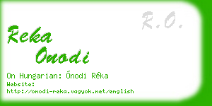 reka onodi business card