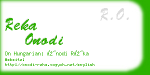 reka onodi business card